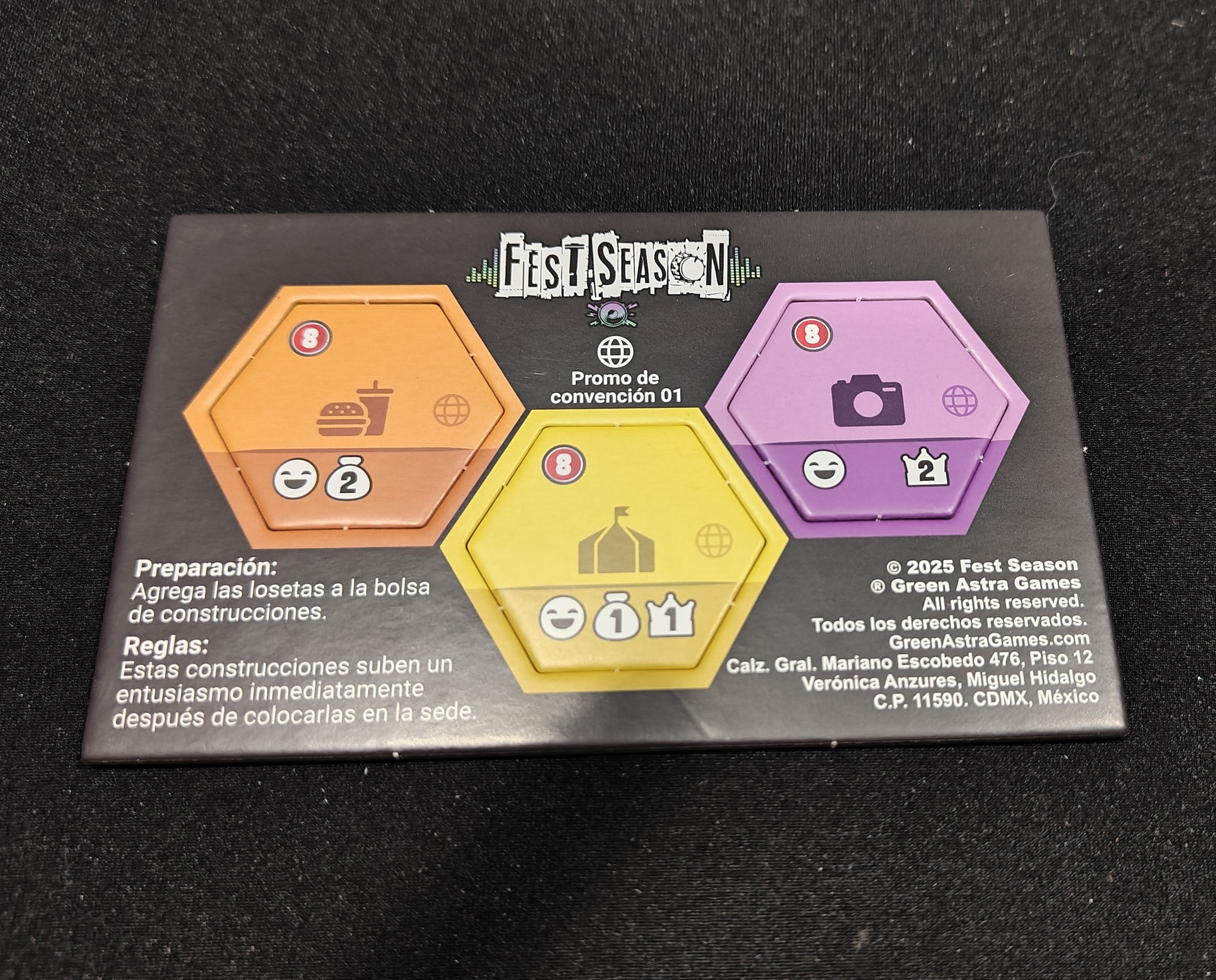 Promo de convención #1 / Mini expansión con 3 losetas promocionales