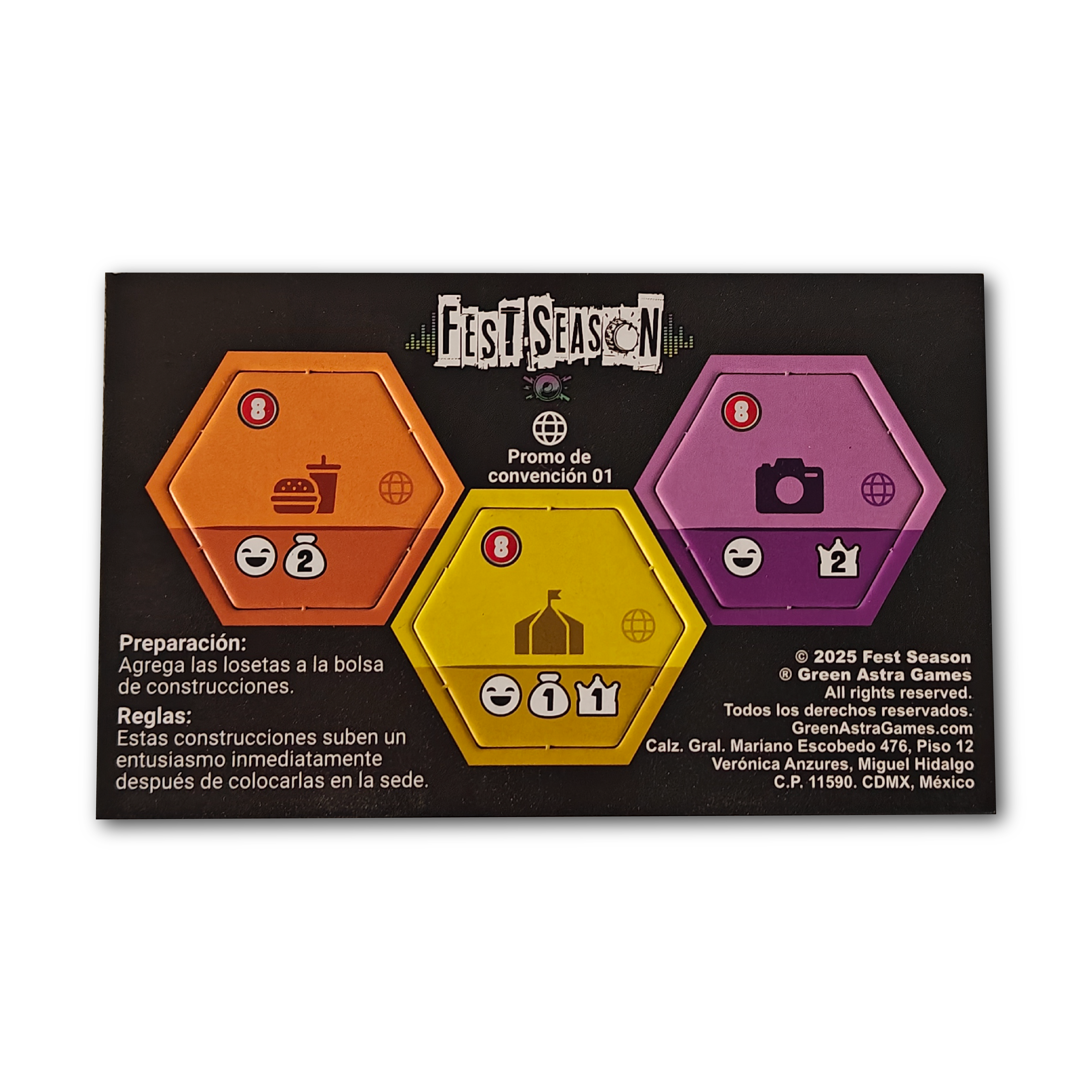 Convention Promo #1 / Mini-expansion with 3 promo tiles