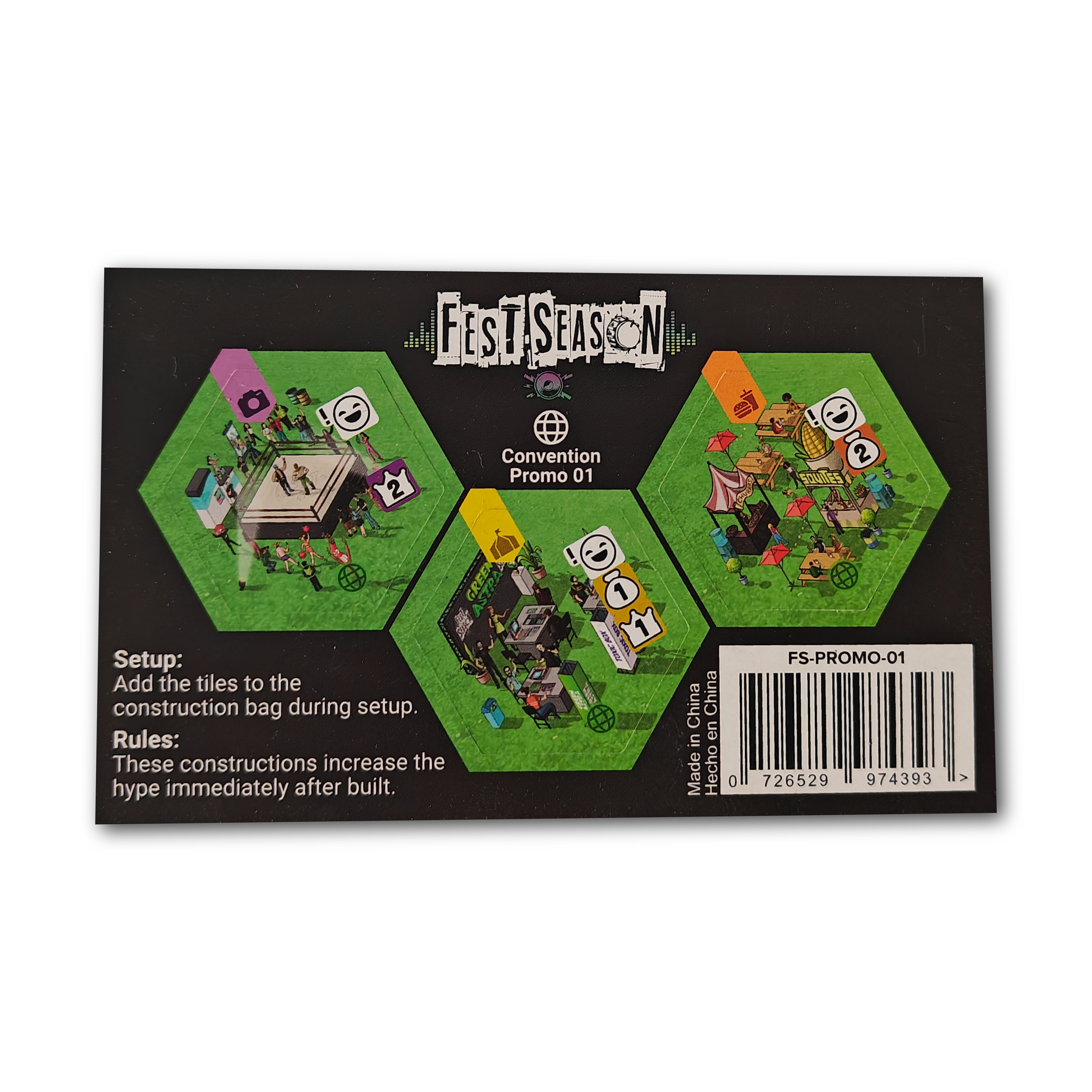 Convention Promo #1 / Mini-expansion with 3 promo tiles